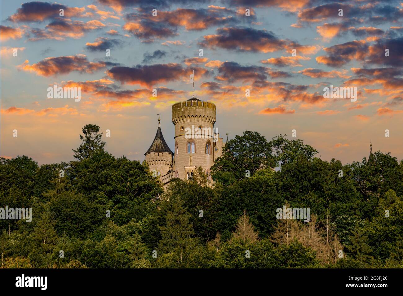 Schloss Landsberg bei Meiningen in Thüringen Stockfoto