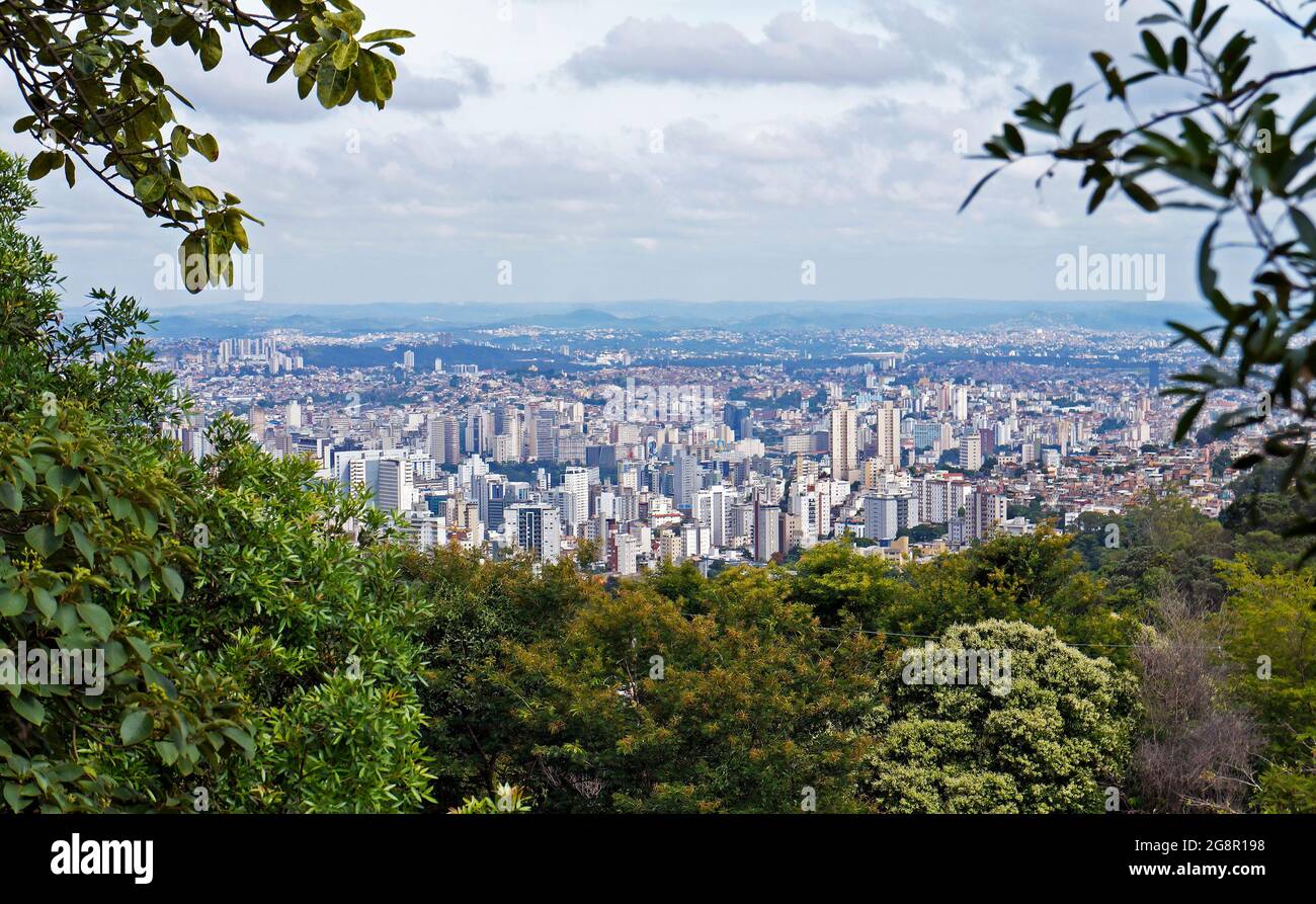 Panoramablick auf Belo Horizonte, Minas Gerais, Brasilien Stockfoto