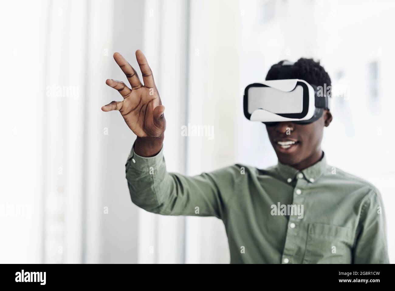 Eingetaucht in eine andere Welt Stockfoto