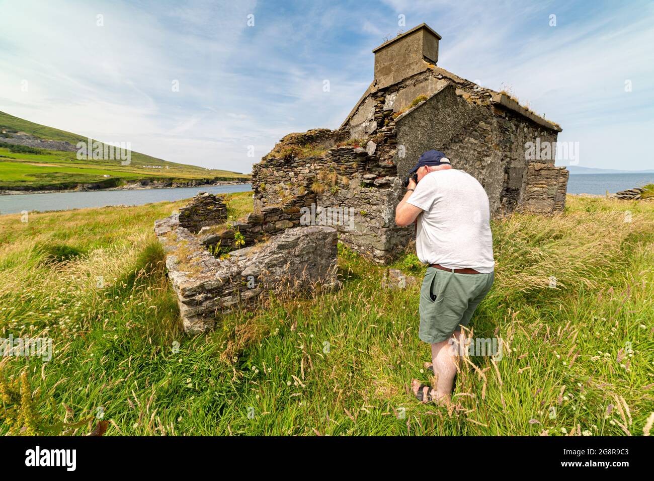 Fotograf auf Valentia Island County Kerry, Irland Stockfoto