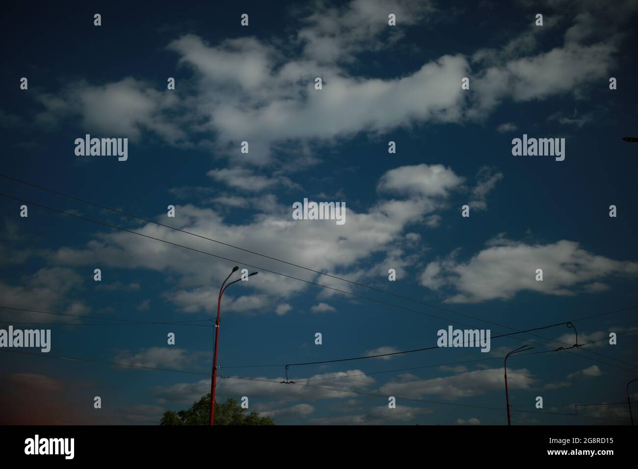 Eine Nahaufnahme von Wolken am Himmel Stockfoto