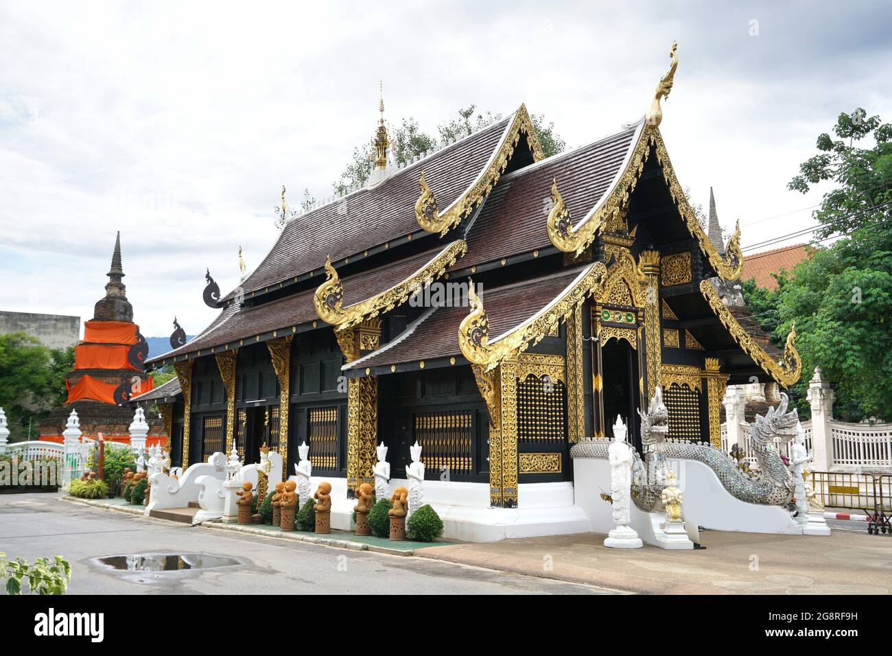 wat inthakhintempel in chiang Mai, Thailand Stockfoto
