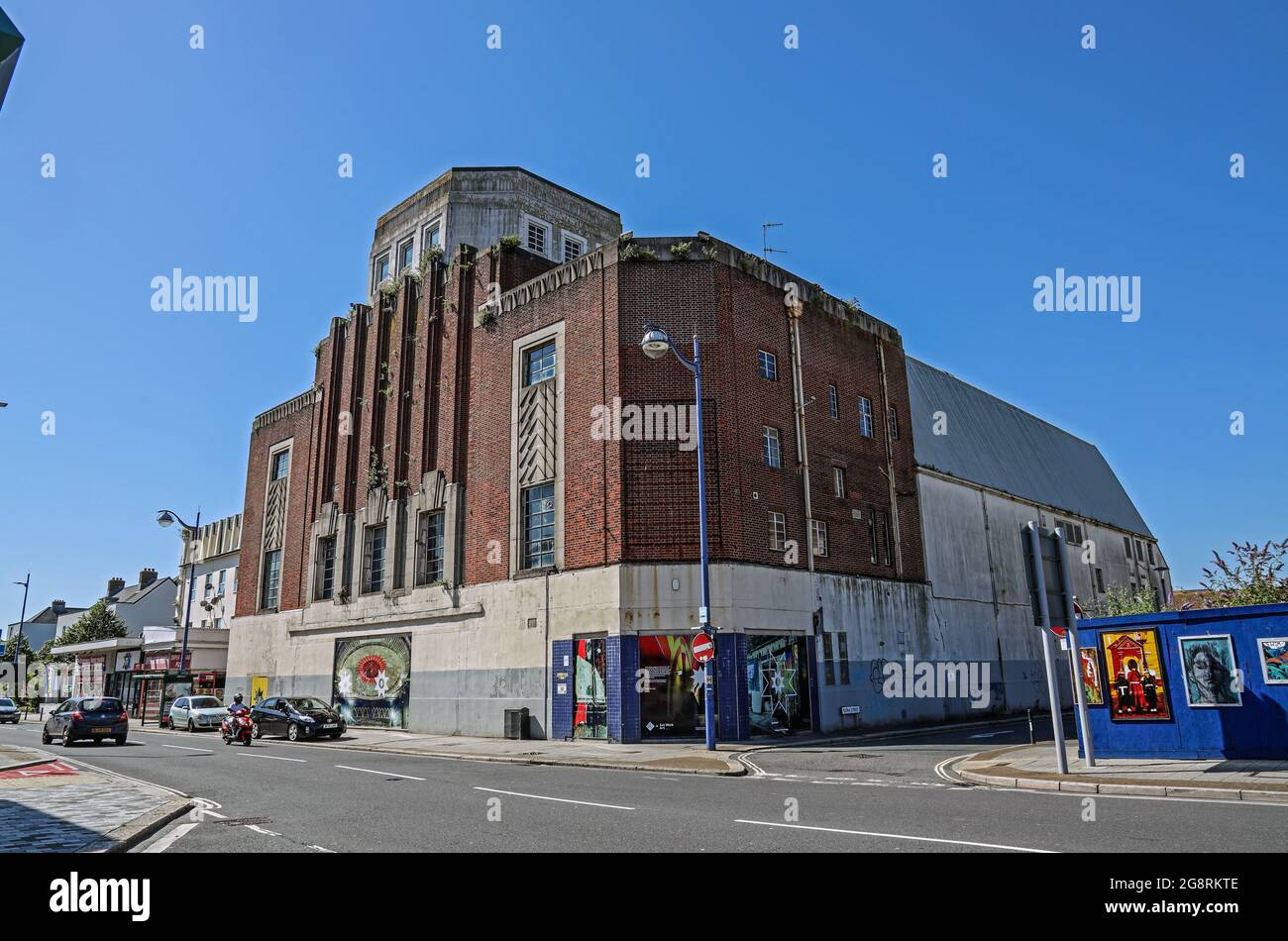 Der ehemalige Millenium Club Oin Plymouth ist bereit für die Renovierung und ein lebendiges neues Leben Stockfoto