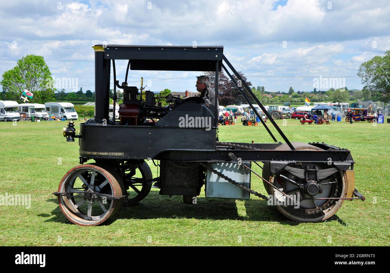 Mann's Patent Steam Cart und Wagon Co. 4hp Steam Patching Roller. Nr. 1145. Reg Nr: KM 514 neu an Kent County council im Jahr 1917 geliefert. Hier abgebildet Stockfoto