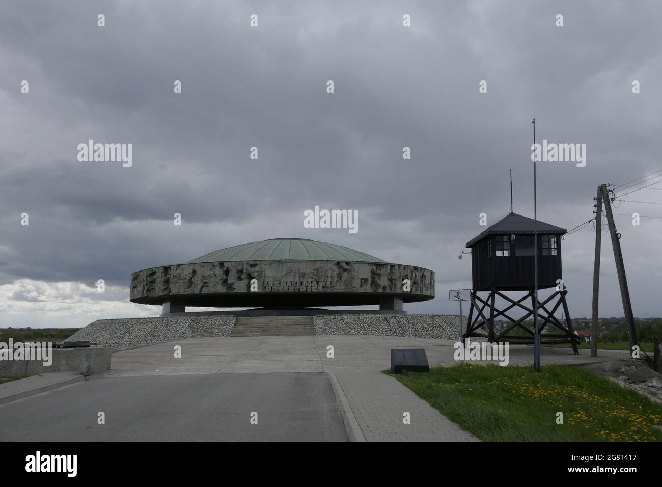 Konzentrations- und Vernichtungslager Lublin-Majdanek, Polen Stockfoto