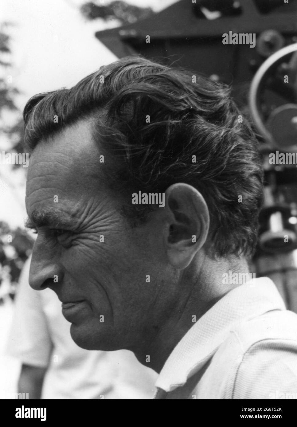 Regisseur DAVID LEAN am Drehort des Drehs in Venedig Italien der SOMMERZEIT 1955 Regisseur DAVID LEAN nach dem Stück The Time of the Cuckoo von Arthur Laurents Drehbuch H.E. Bates und David Lean Lopert Picturs Corporation / London Film Productions / Independent Film Distributors (IFD) / United Künstler Stockfoto