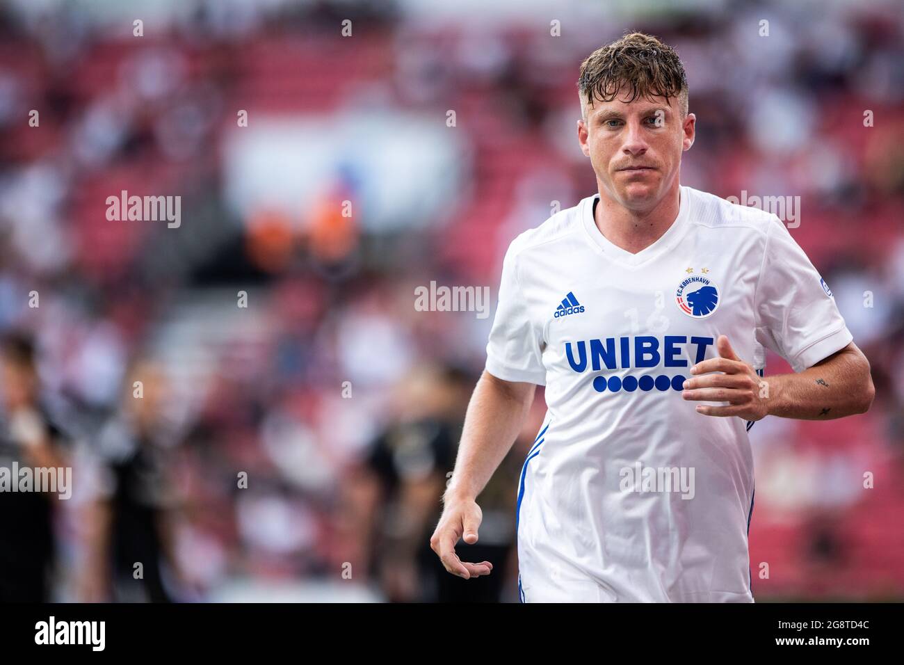 Kopenhagen, Dänemark. Juli 2021. PEP Biel (16) des FC Kopenhagen während des Europa Conference League-Spiels zwischen dem FC Kopenhagen und Torpedo-Belaz Zhodino in Parken in Kopenhagen, Dänemark. (Foto: Gonzales Photo/Alamy Live News Stockfoto