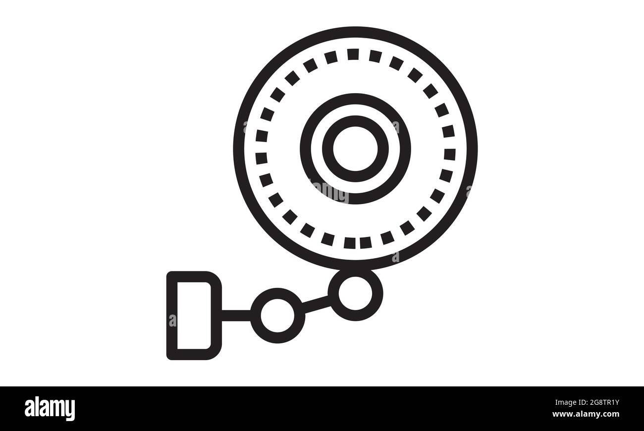 cctv-Kamerasymbol. Vektorsymbol für Überwachungskameras für das Web-Design auf weißem Hintergrund Stock Vektor