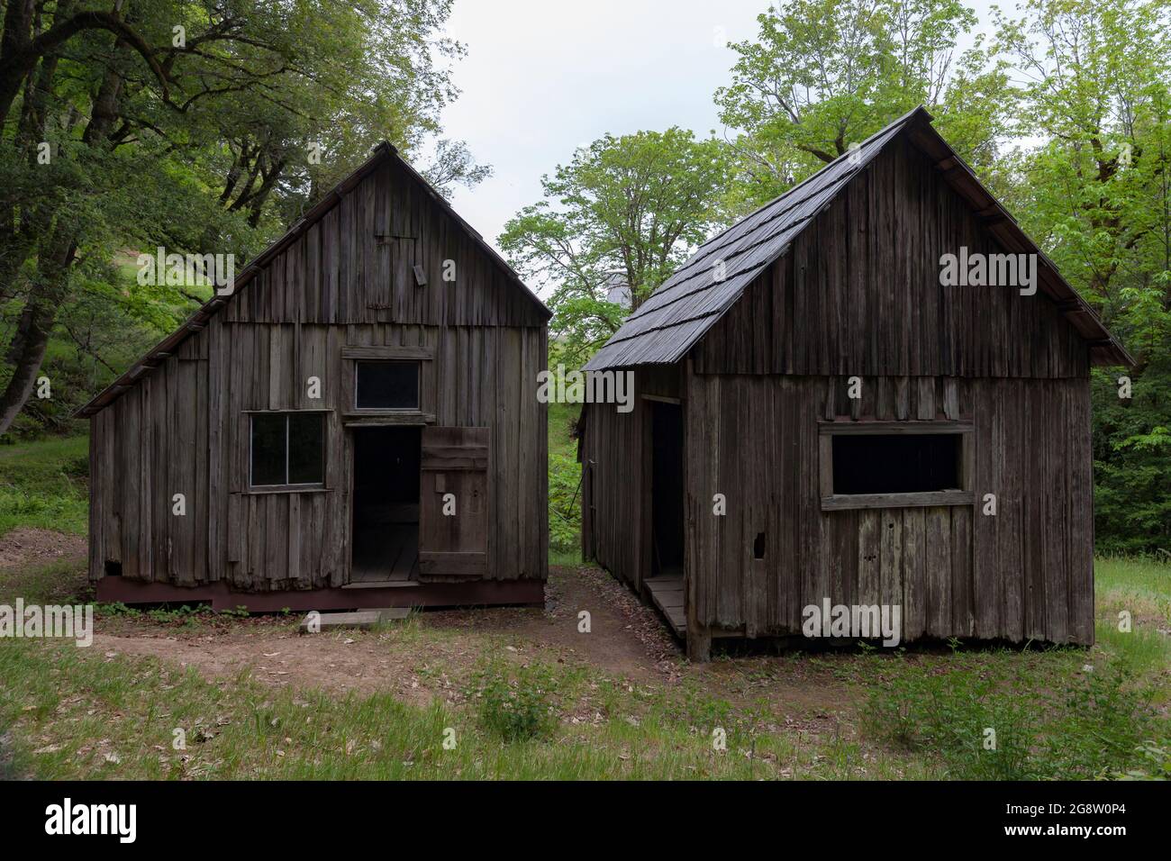 Die Shephards Hütte auf der Lyons Ranch. Die Ranch wurde zwischen 1868 und 1959 als Teil der Schafzucht der Familie Lyon betrieben und ist jetzt par Stockfoto