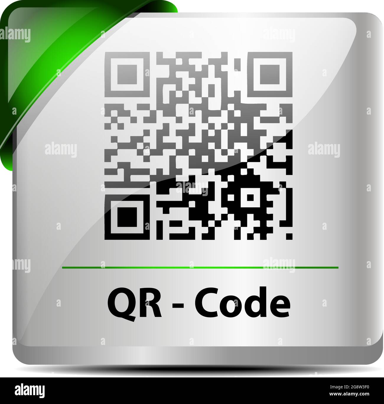 Design des original QR-Code-Symbol/label Stock Vektor