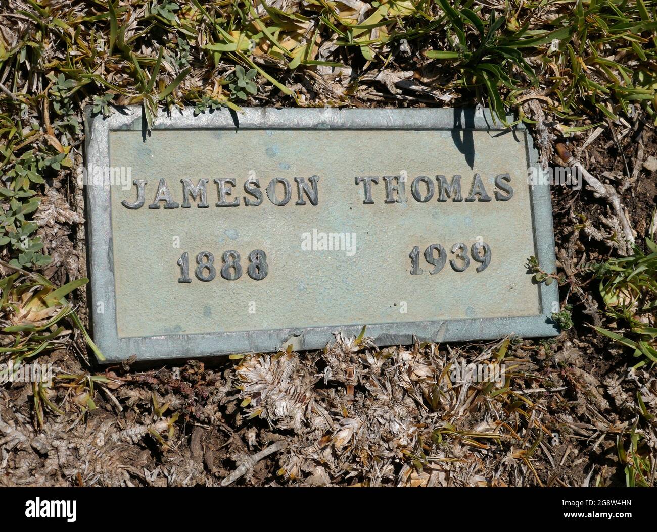 Los Angeles, Kalifornien, USA 20. Juli 2021 EIN allgemeiner Blick auf die Atmosphäre des Schauspielers Jameson Thomas Grave auf dem Hollywood Forever Cemetery am 20. Juli 2021 in Los Angeles, Kalifornien, USA. Foto von Barry King/Alamy Stockfoto Stockfoto