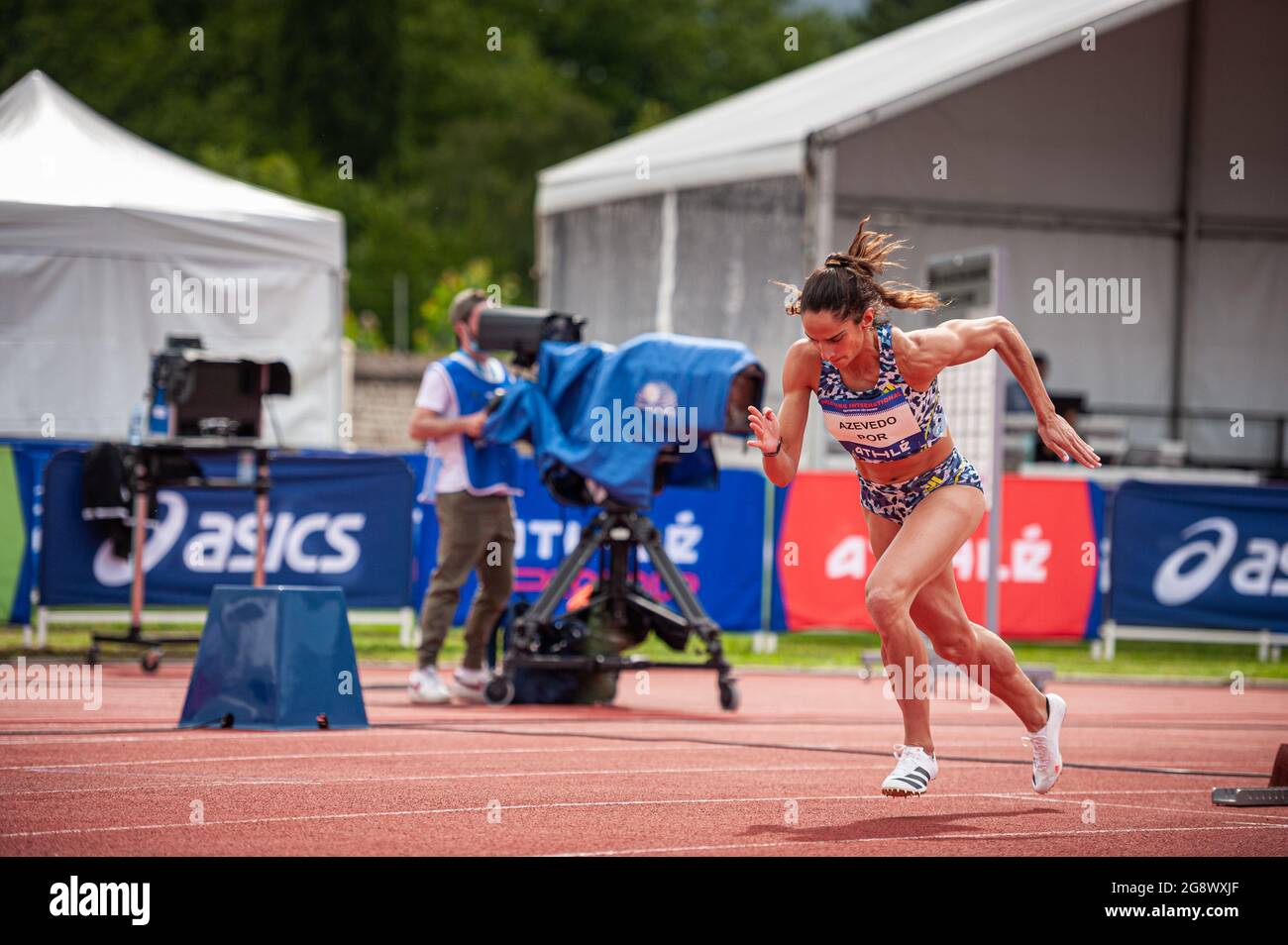 AZEVEDO Catia 400 m Frauen, während des Motteville-les-Rouen Athletics Meeting 2021, Pro Athle Tour Circuit am 11. Juli 2021 im Jean Adret Stadion in Sotteville-les-Rouen, Frankreich - Foto Ludovic Barbier / DPPI Stockfoto