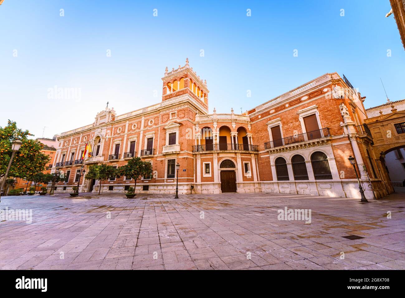 Valencia, Spanien. Palast in der Altstadt bekannt als Cabildo de Valencia Stockfoto