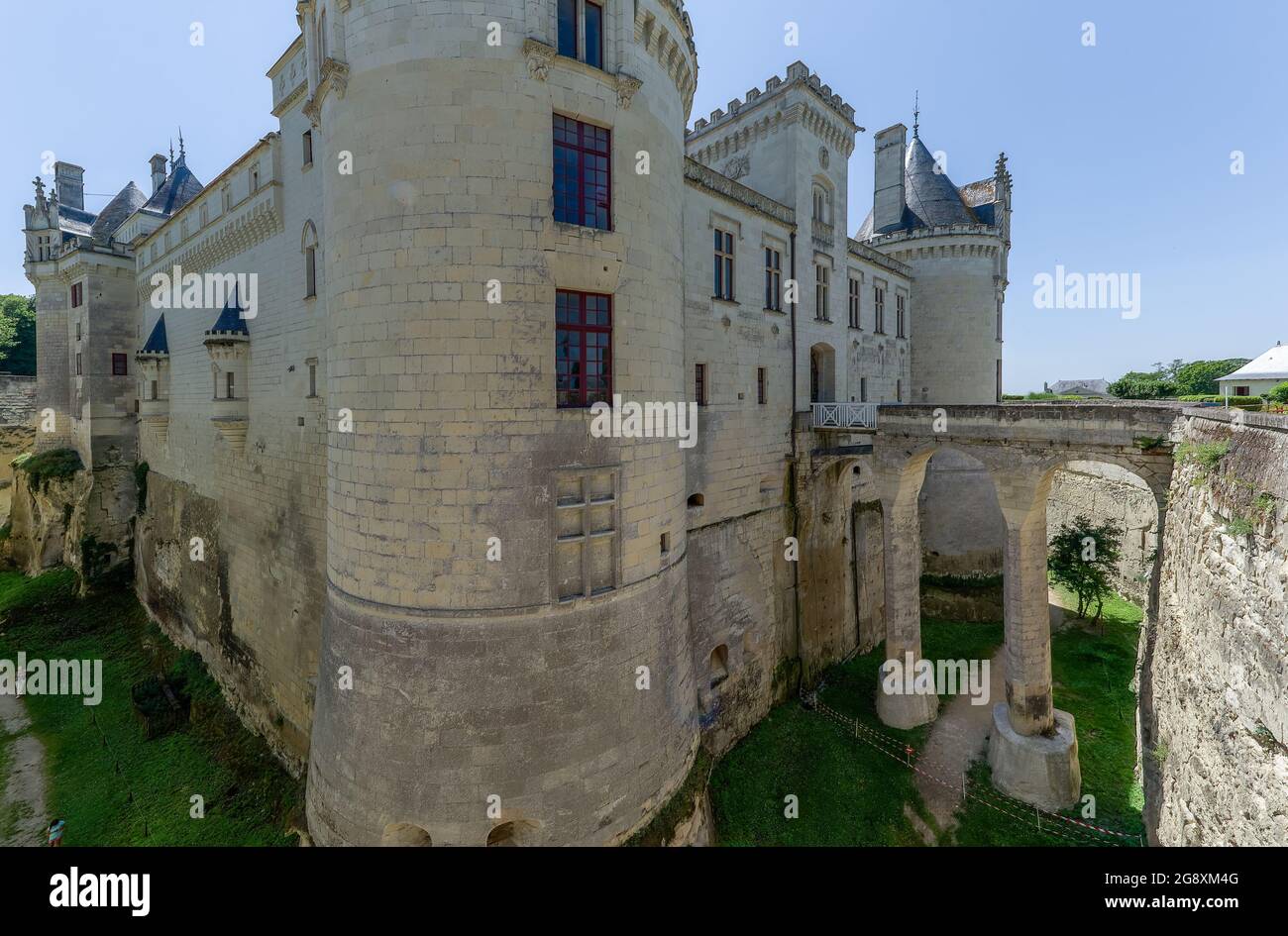 Château de Brézé, Loire-Tal, Frankreich Stockfoto