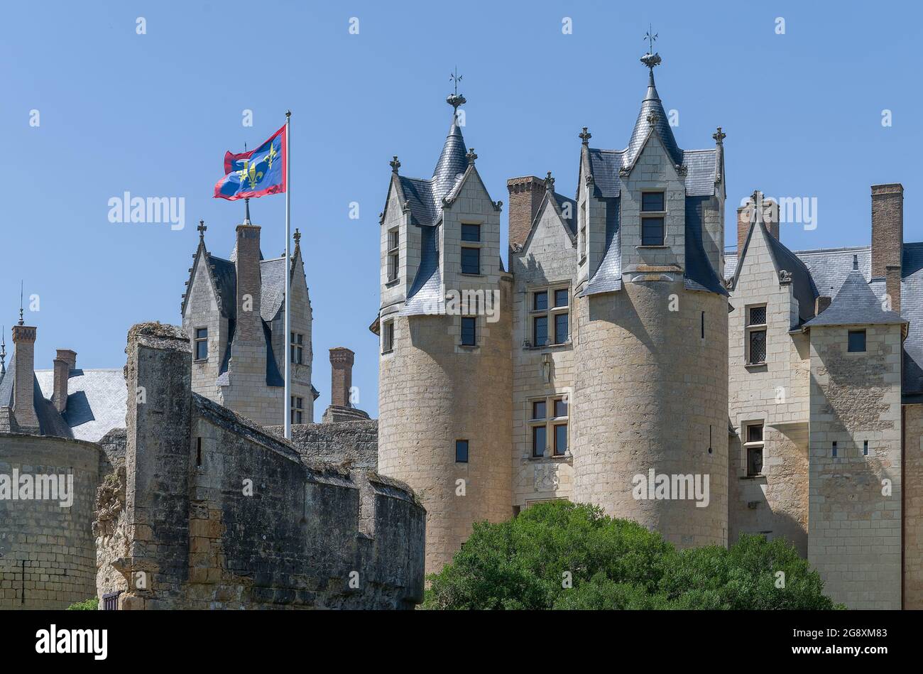 Château de Montreuil-Bellay, Loire-Tal, Frankreich Stockfoto