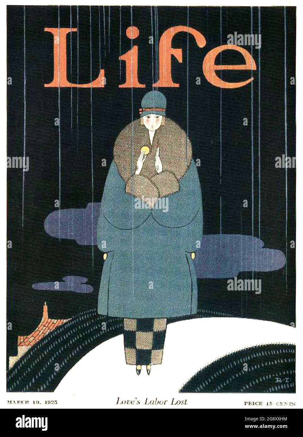 Life Magazine Cover Artwork von Rea Irvin Stockfoto
