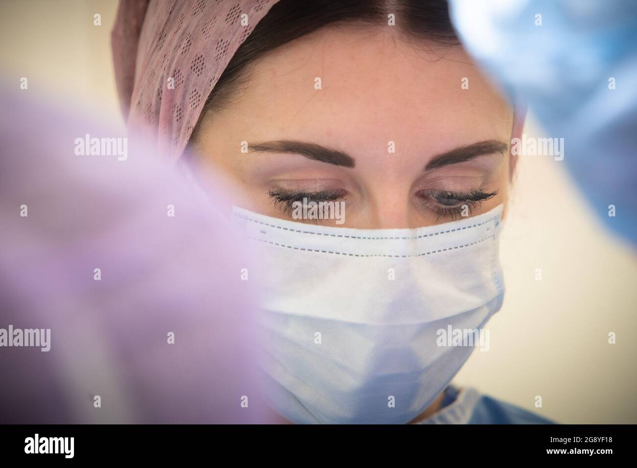 Hannah Spence, diplomierte Krankenschwester und Kosmetikerin Stockfoto
