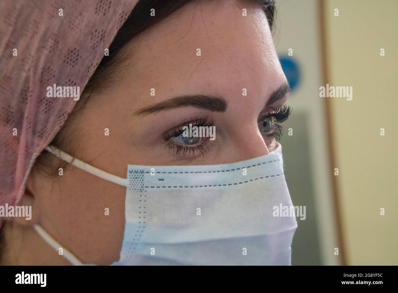 Hannah Spence, diplomierte Krankenschwester und Kosmetikerin Stockfoto