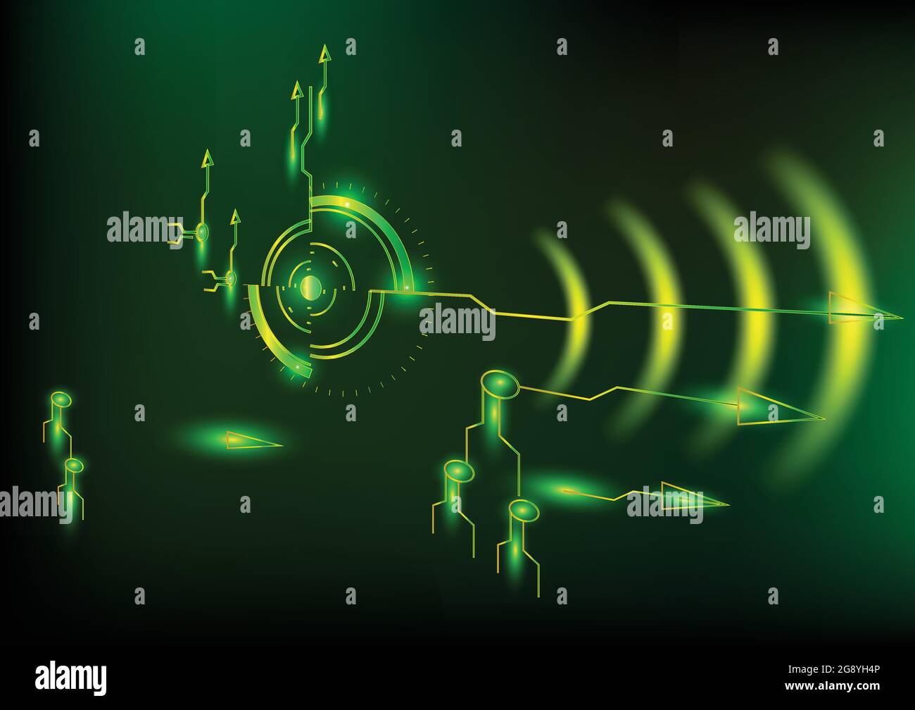 Dark Green Abstract Hi Tech Background Stockfotos Und Bilder Kaufen Alamy