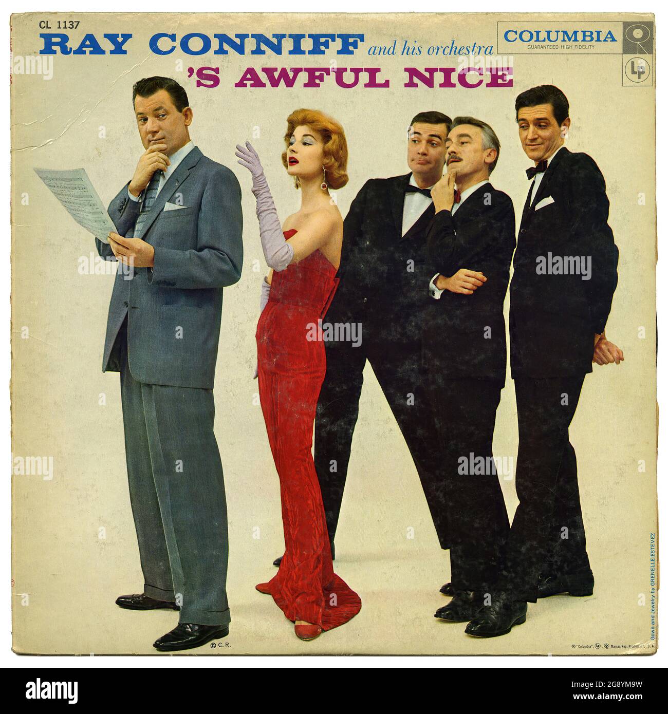 S Awful Nice, Ray Conniff und sein Orchestra - VI Vintage Vinyl Schallplattencover Stockfoto