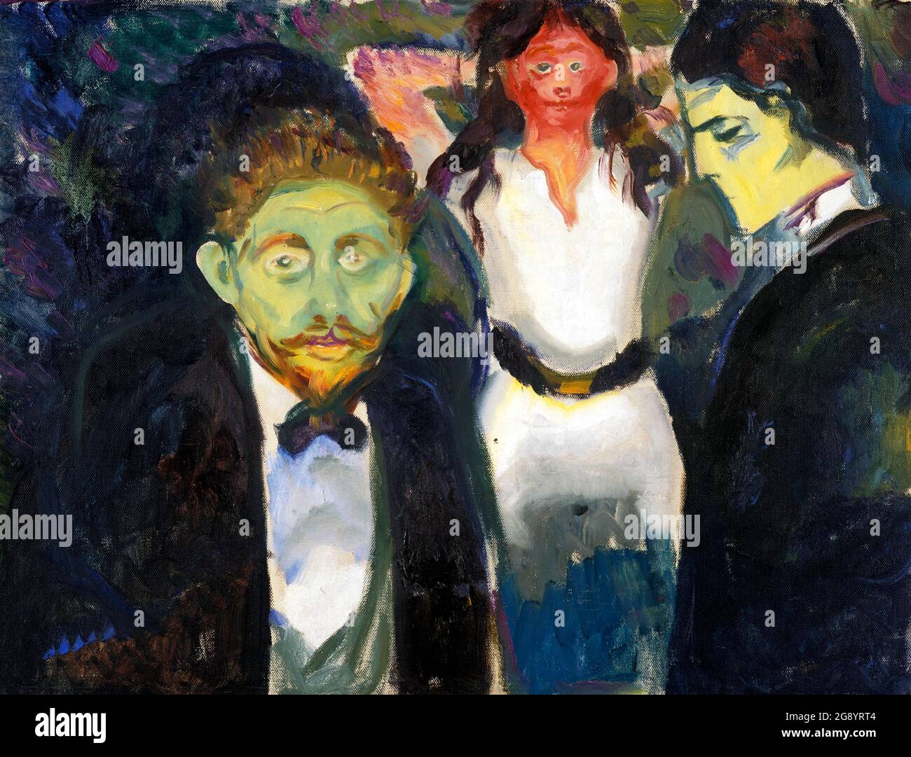 Eifersucht von Edvard Munch (1863-1944), 1907 Stockfoto
