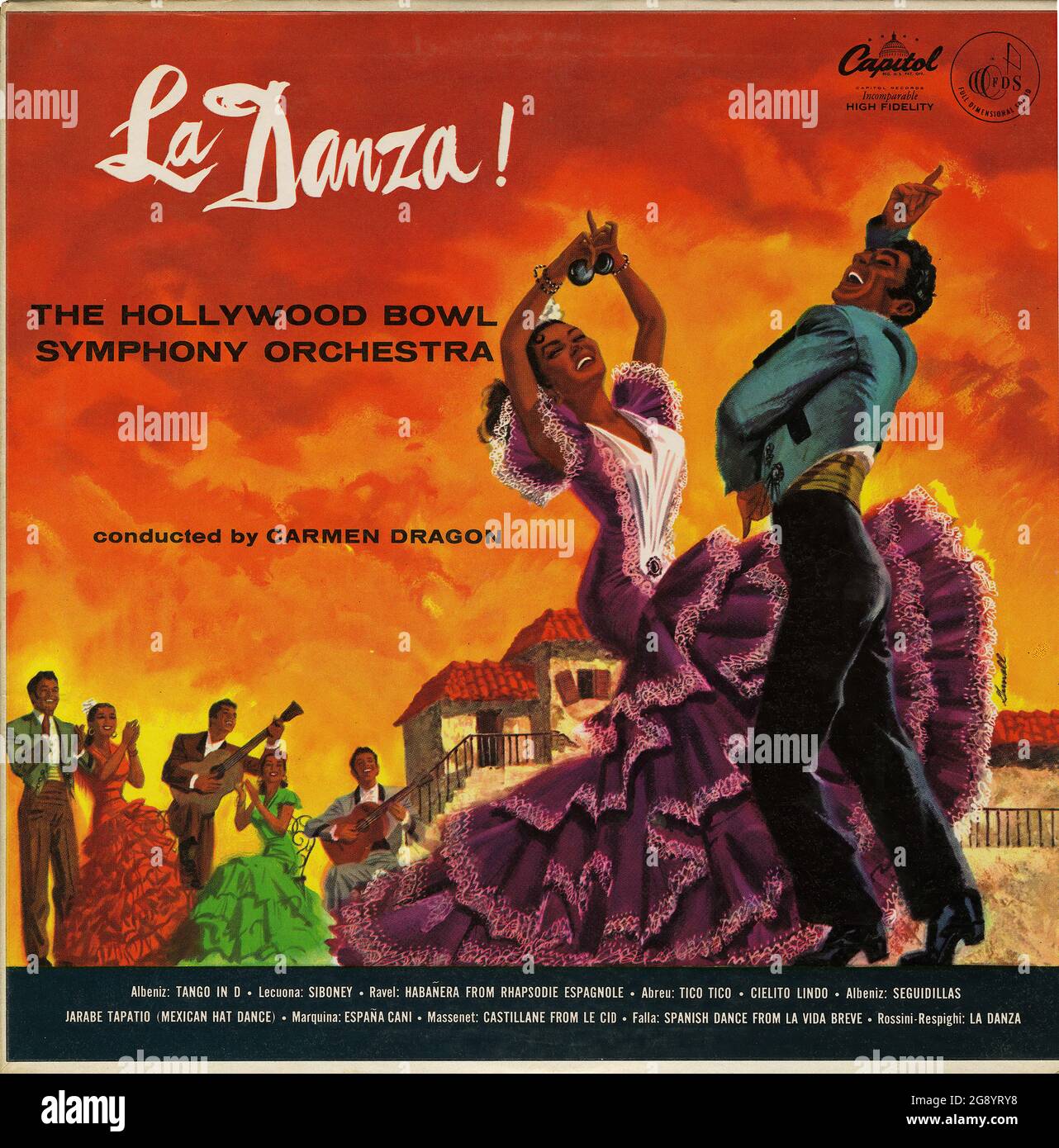 LaDanza! Vinyl-Schallplattencover Im Vintage-Stil Stockfoto