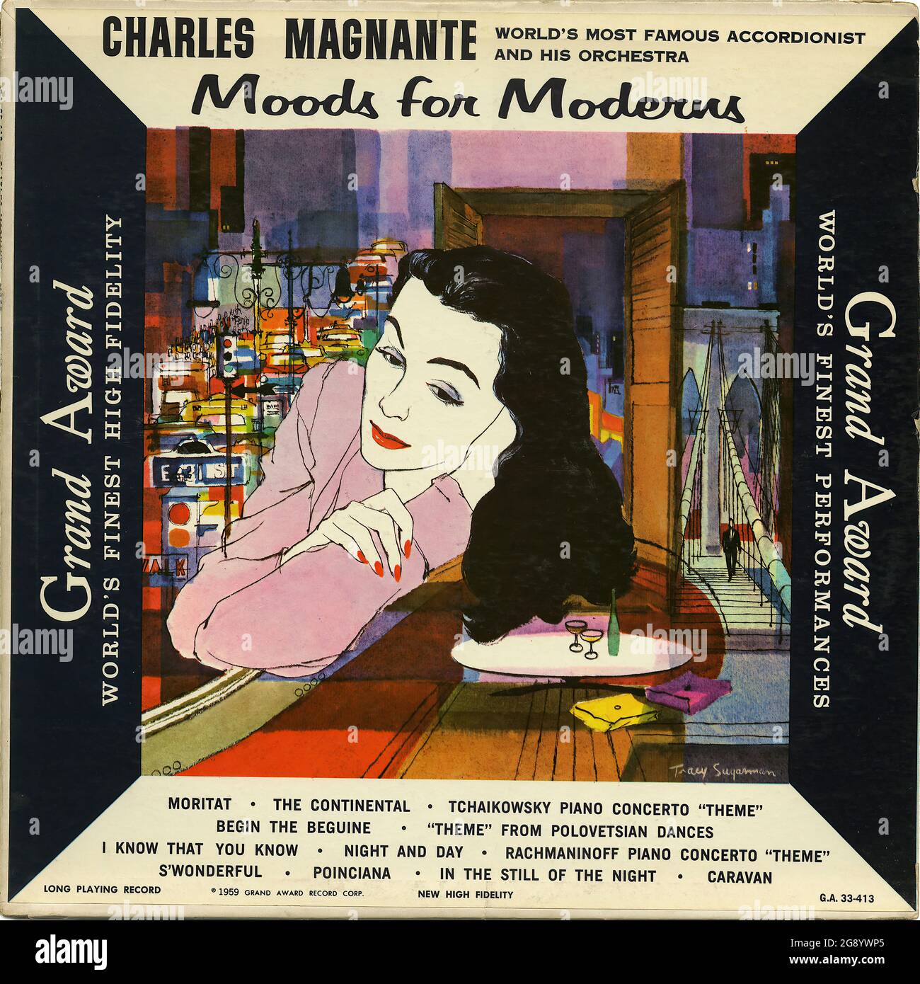 Moods for Moderns - Vintage Vinyl Schallplattencover Stockfoto