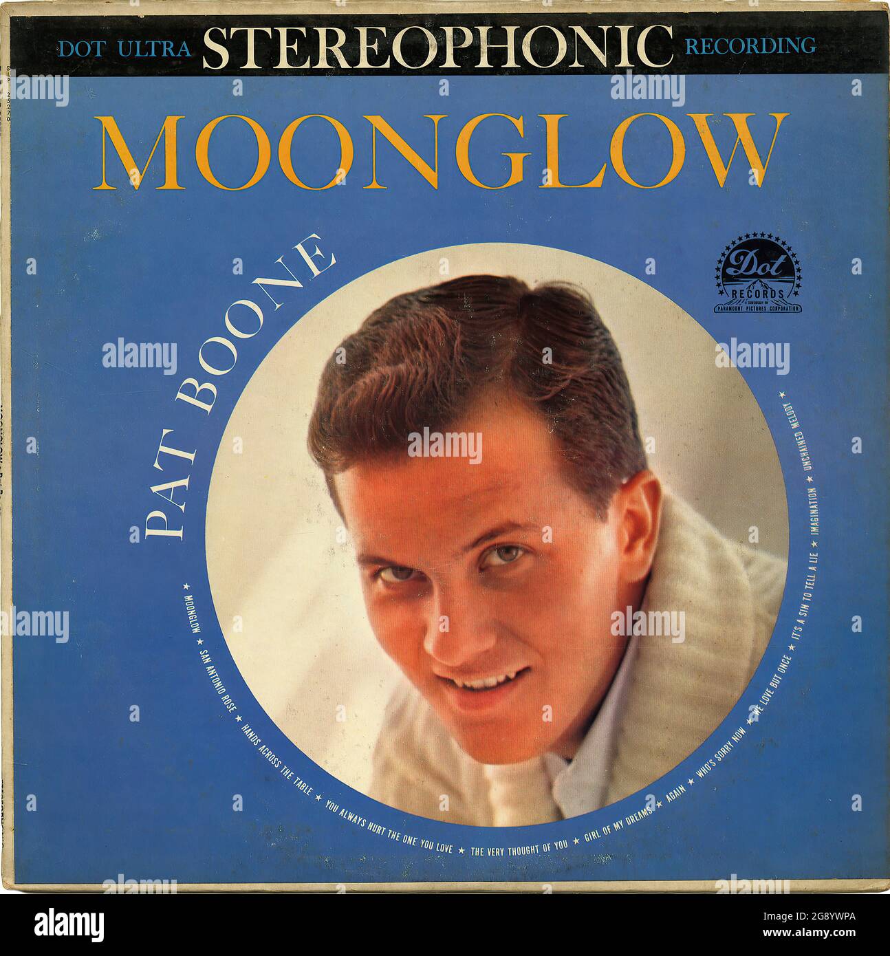 Moonglow - Vintage Vinyl Schallplattencover Stockfoto