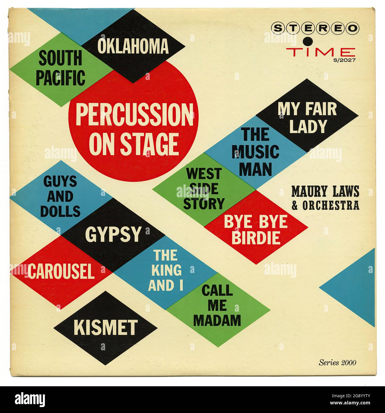 Percussion On Stage - Vintage Vinyl Record Cover Stockfoto