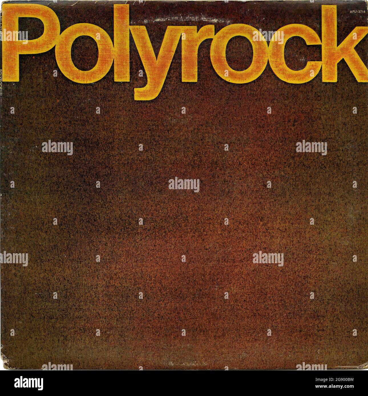 Polyrock - Vintage Vinyl Schallplattencover Stockfoto