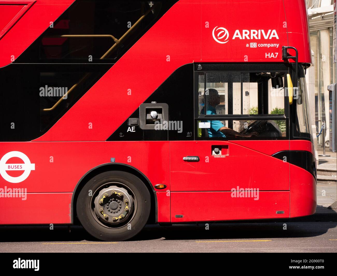 Arriva Doppeldecker London Bus im Zentrum von London Stockfotografie - Alamy