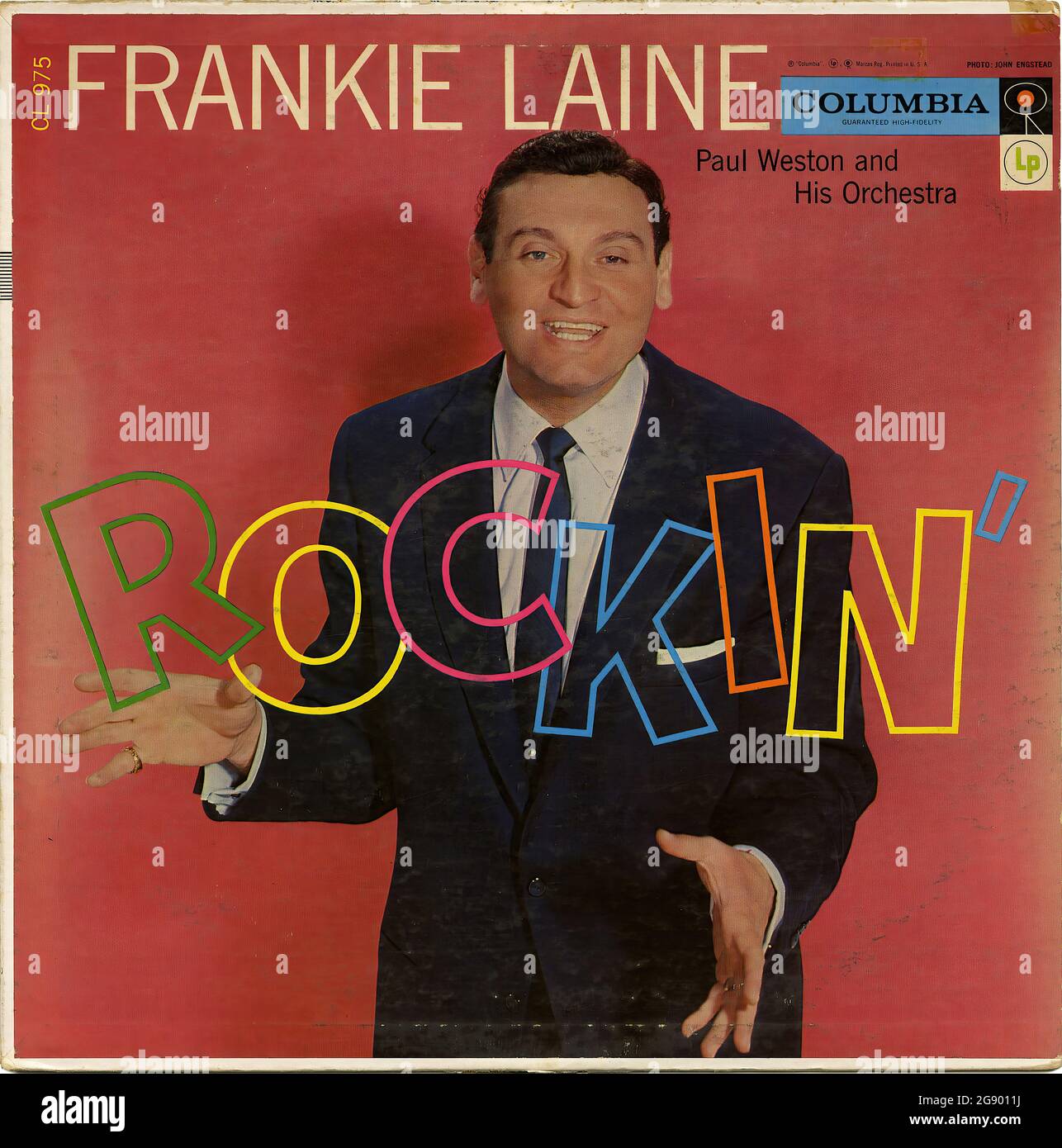 Rockin' - Vintage Vinyl Schallplattencover Stockfoto