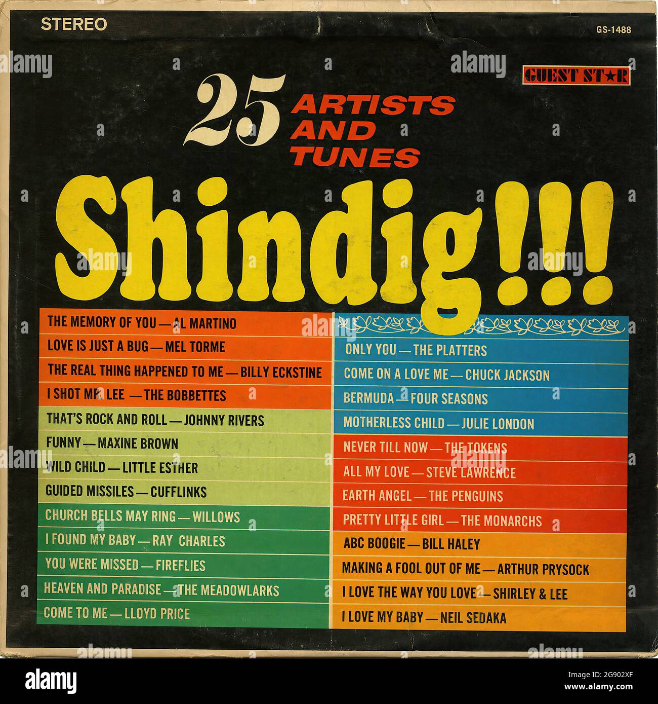 Shindig!!! - Vintage Vinyl Schallplattencover Stockfoto