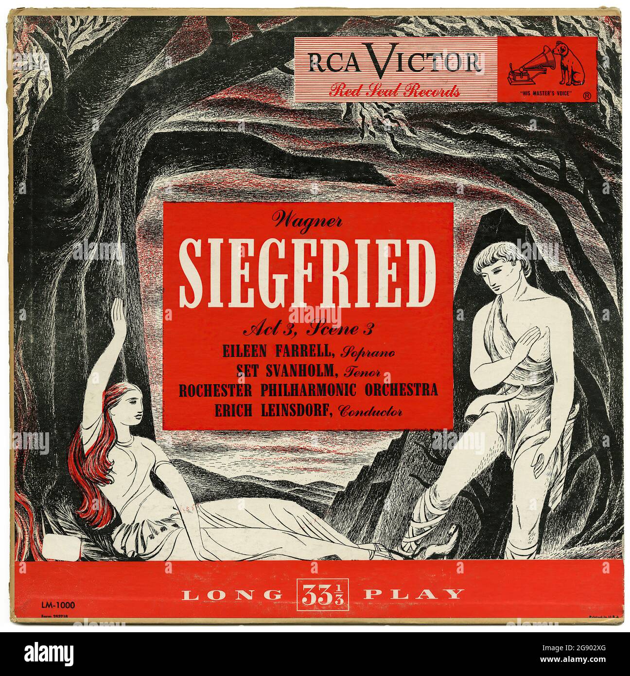 Siegfried. - Vintage Vinyl Schallplattencover Stockfoto