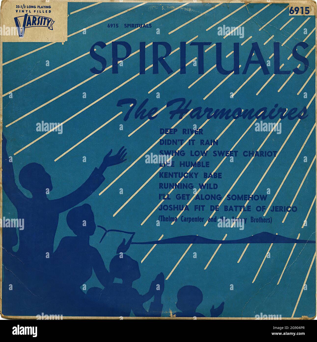 Spirituals - Vintage Vinyl Schallplattencover Stockfoto
