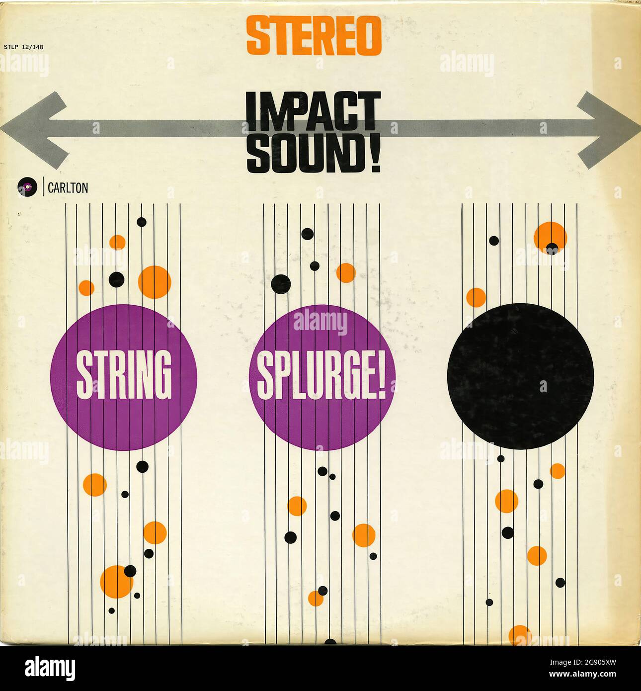 Stringspritzerin! - Vintage Vinyl Schallplattencover Stockfoto
