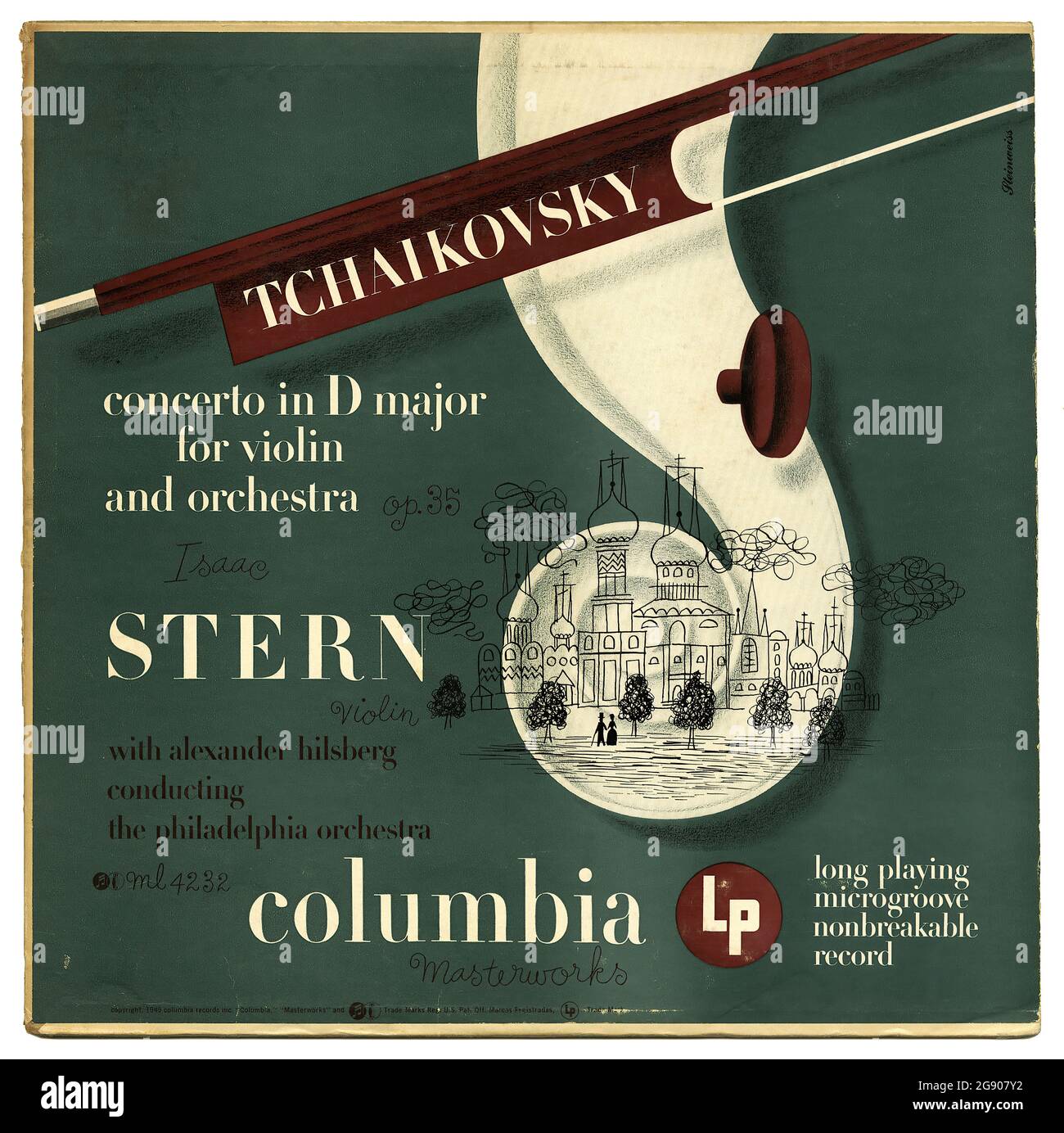 Tschaikowsky - Vintage Vinyl Schallplattencover Stockfoto