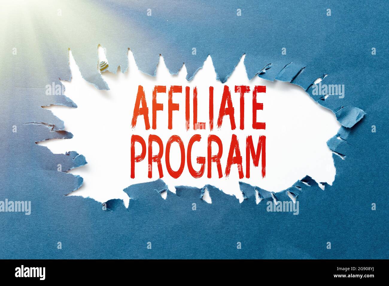 Schreiben mit Text Affiliate Program. Konzept bedeutet automatisiertes elektronisches Programm, das einen Webwerber miteinbezieht, der neue Schreiben Konzepte denkt Stockfoto