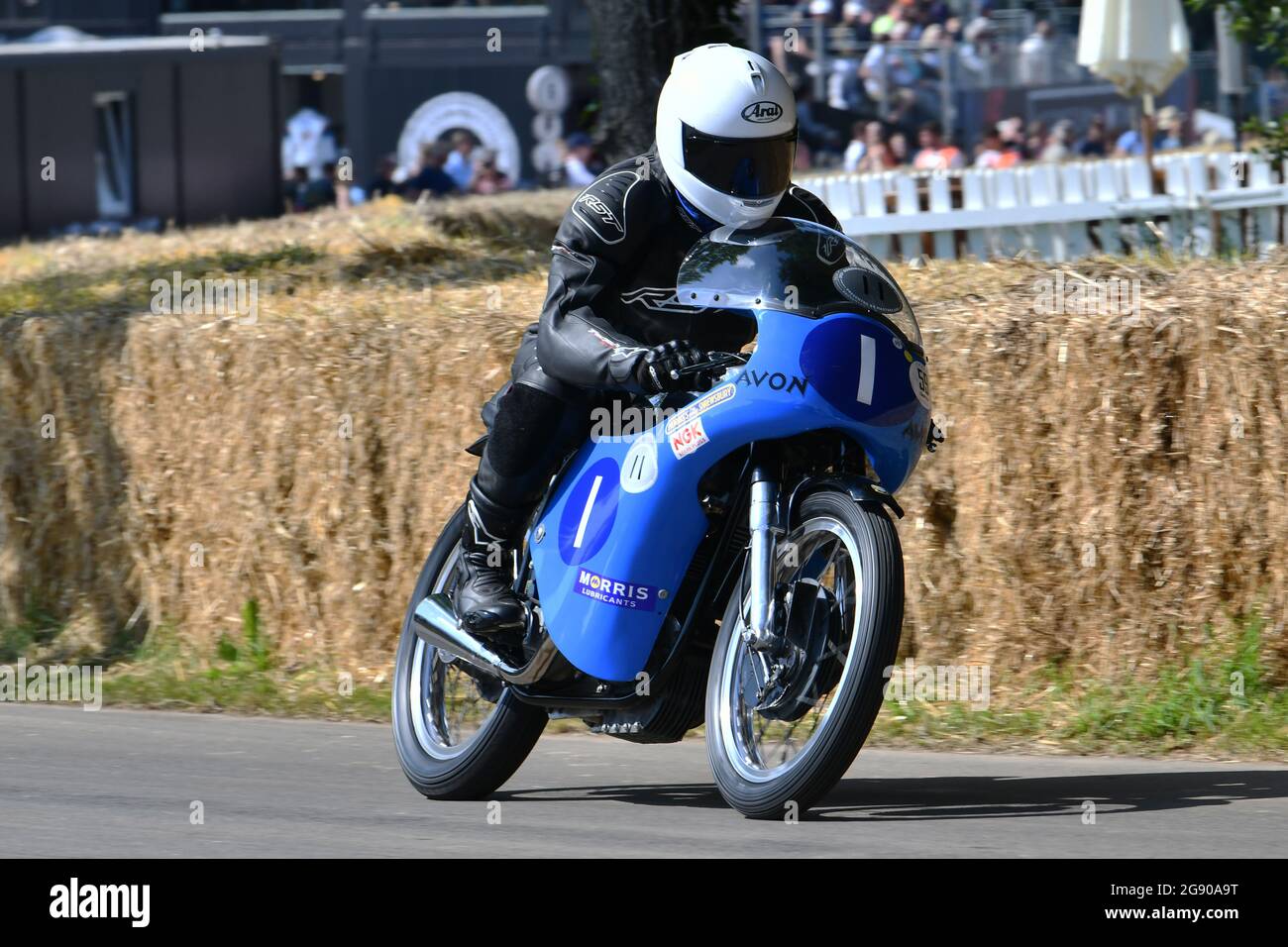 Mike Jones, Chris Wedgwood, Norton Manx 500, 110 Jahre Mountain Course, Goodwood Festival of Speed, die Maestros - Motorsport's Great All-Round Stockfoto