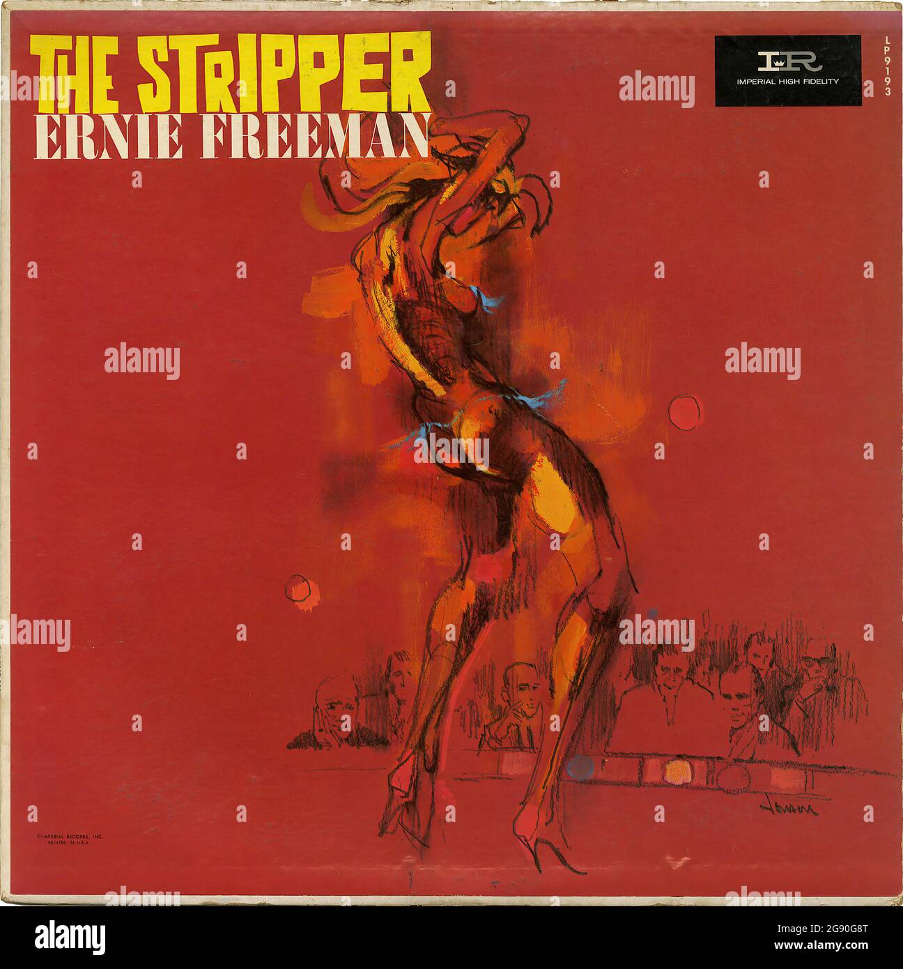 The Stripper - Vintage Vinyl Schallplattencover Stockfoto