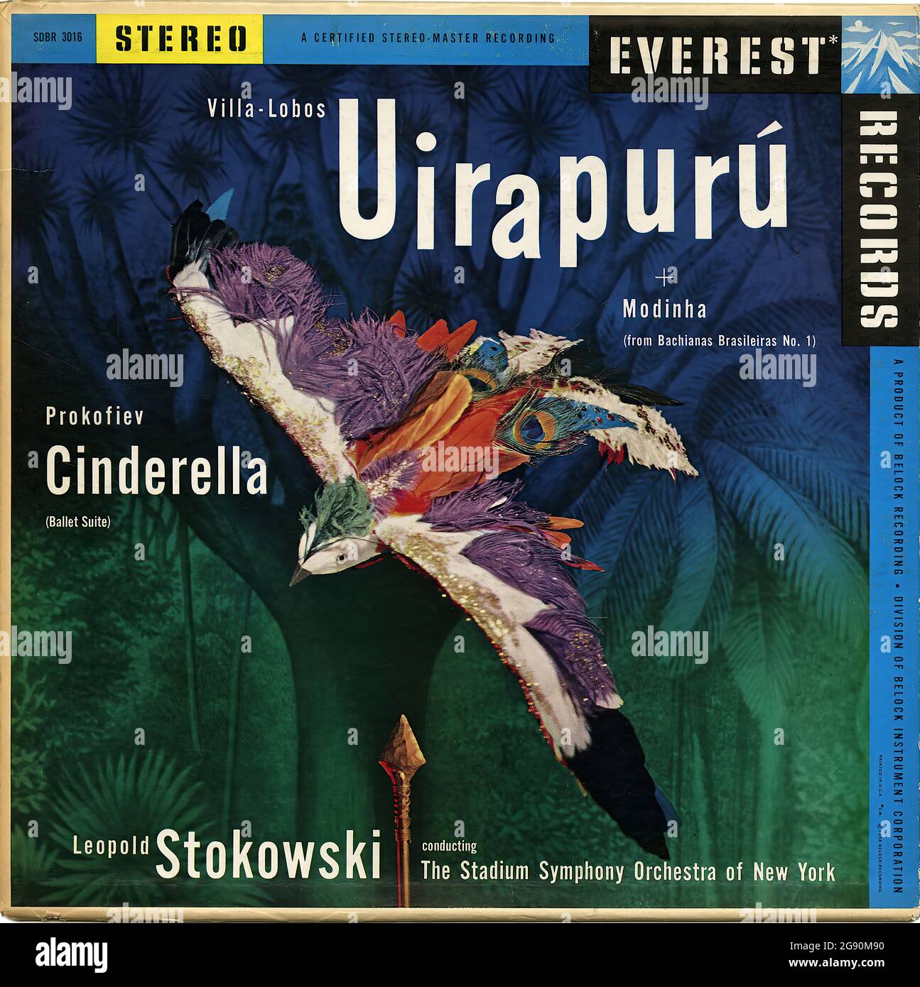 Uirapurú - Vintage Vinyl Schallplattencover Stockfoto