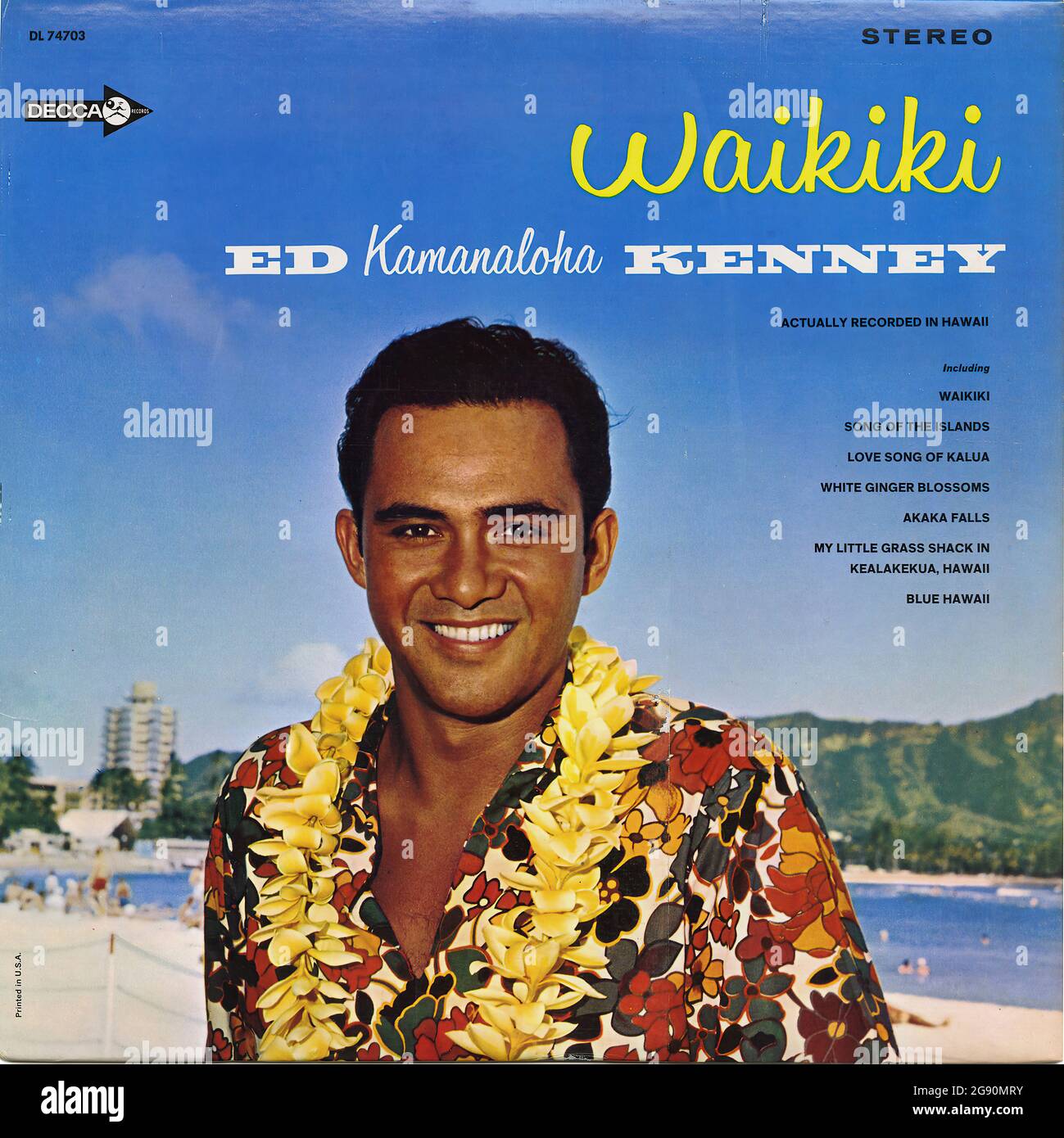 Waikiki - Vintage Vinyl Schallplattencover Stockfoto