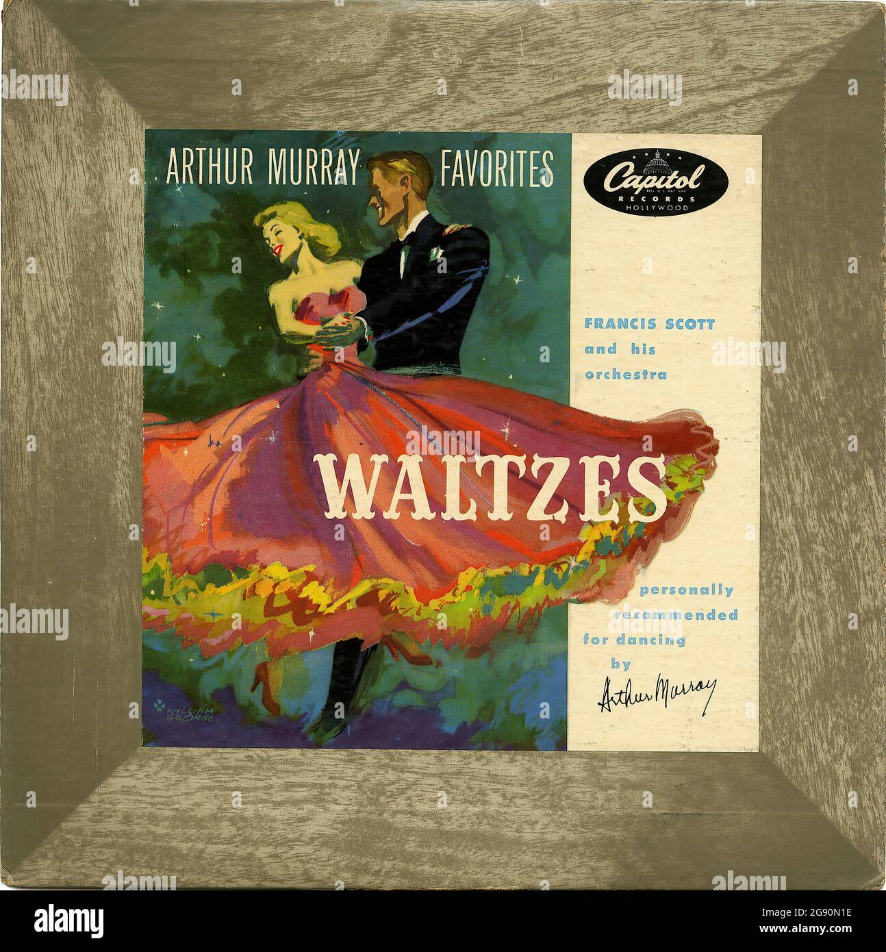Walzer - Vintage Vinyl Schallplattencover Stockfoto