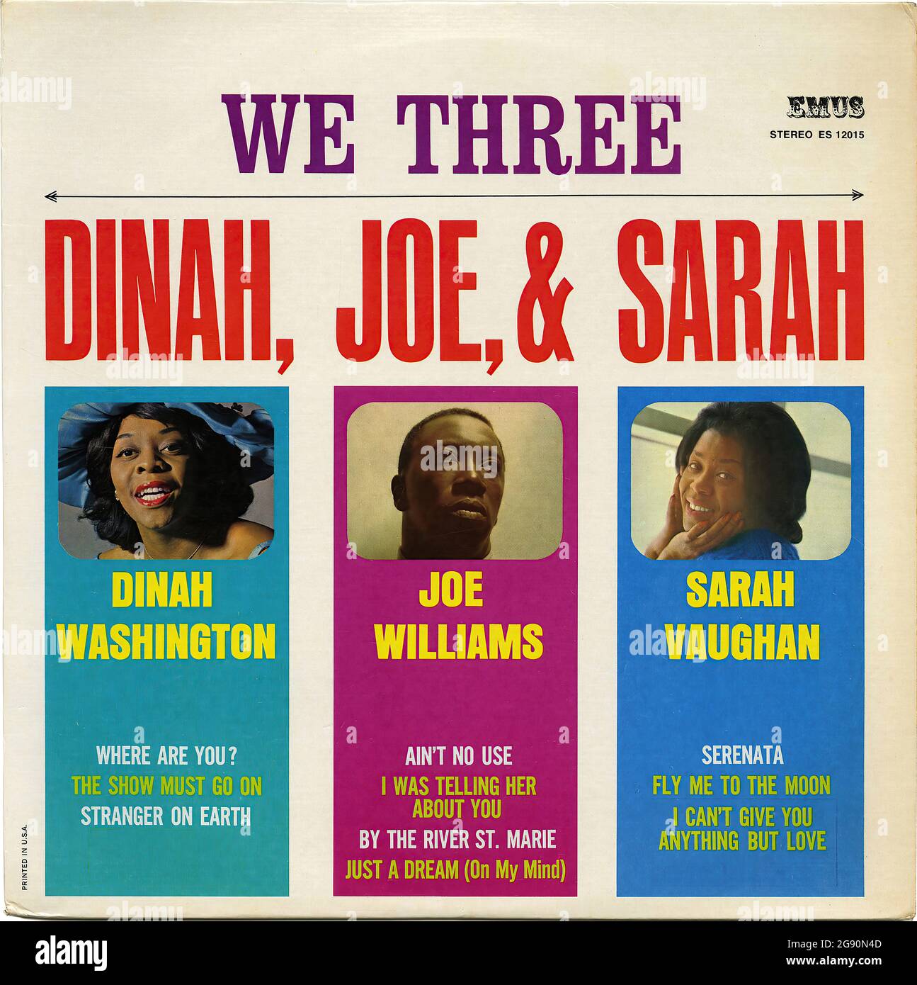 We Three - Vintage Vinyl Schallplattencover Stockfoto