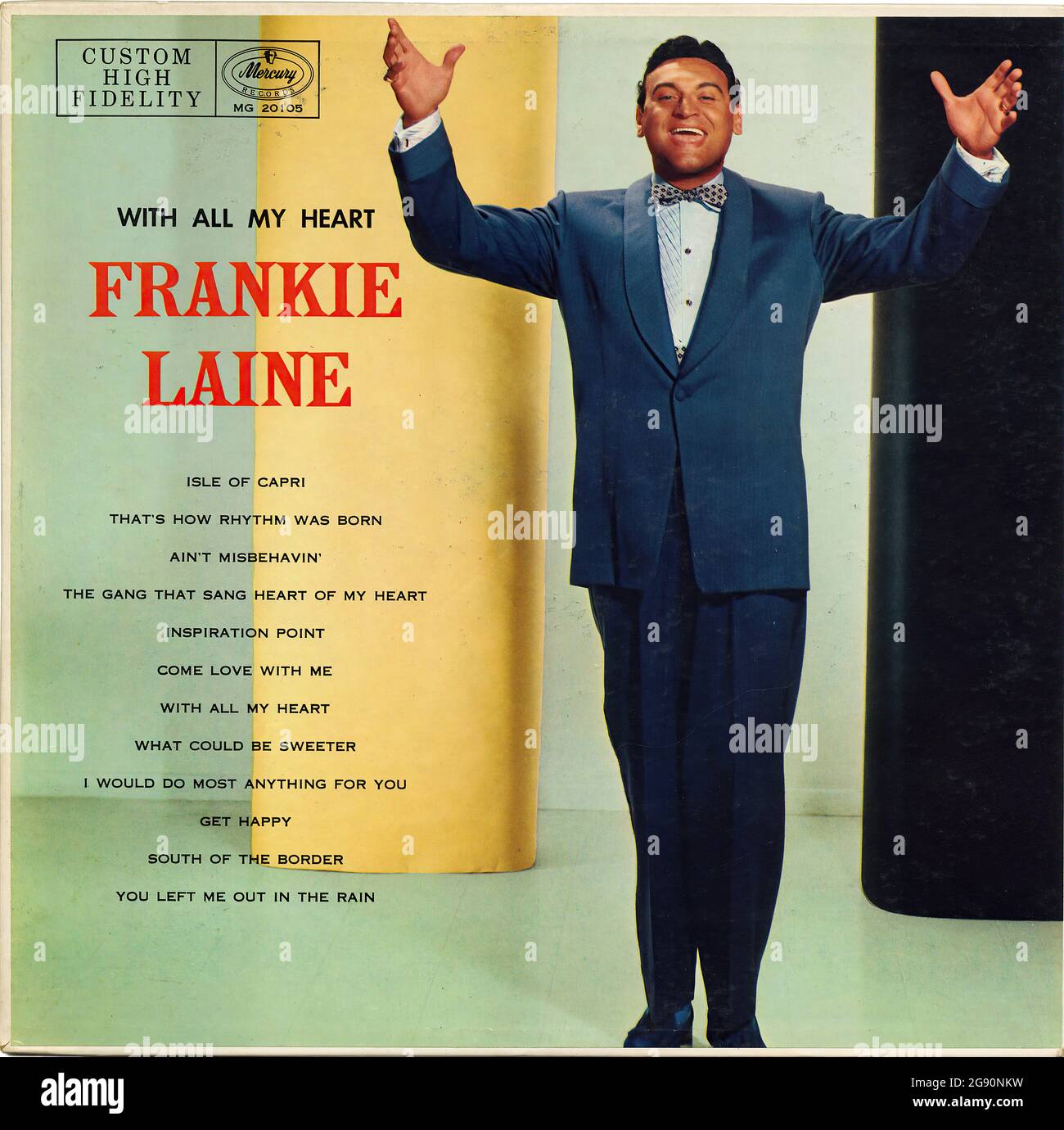 Mit All My Heart - Vintage Vinyl Schallplattencover Stockfoto