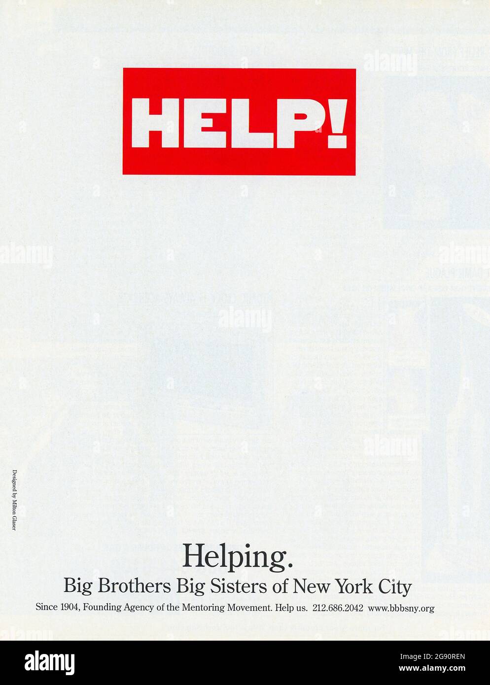 Ganzseitige Anzeige des Life Magazine, Mai 2000 die letzte Monatsausgabe, USA Stockfoto