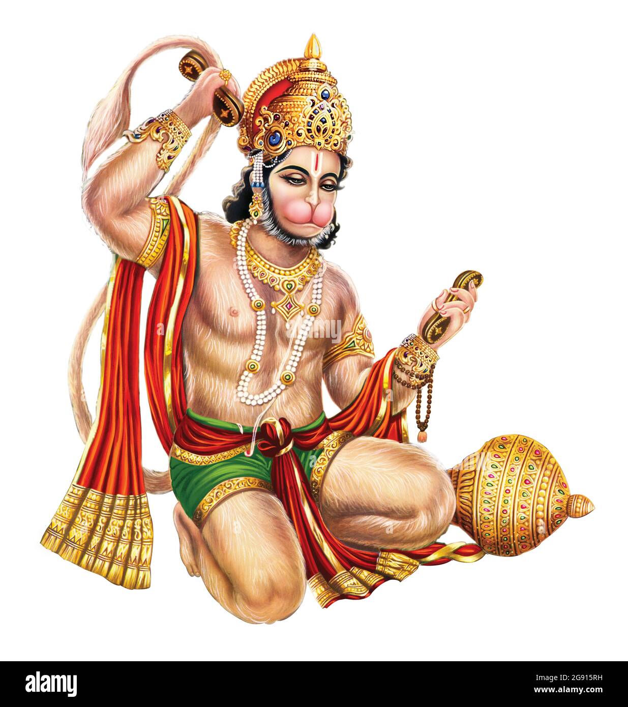 Rama vakta Indischer Fürst Hanuman Stockfoto