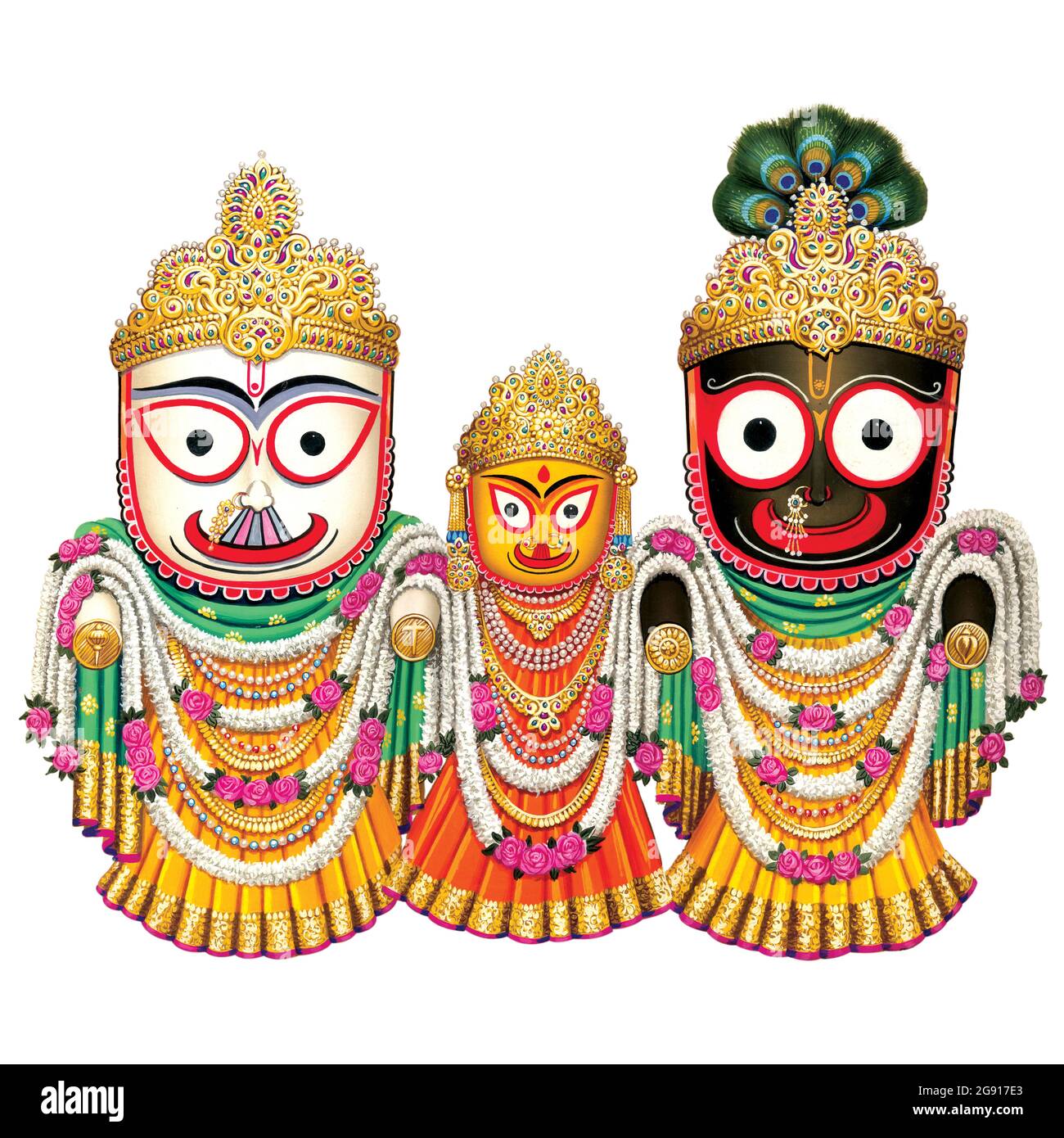 Hochauflösender Indischer Gott Lord Jagannath Digitale Bilder Stockfoto