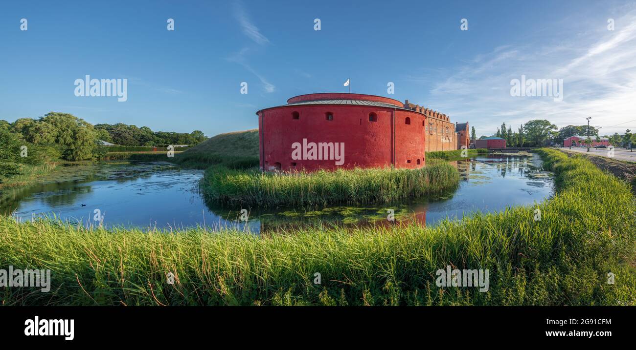 Panoramablick auf das Schloss Malmo - Malmö, Schweden Stockfoto