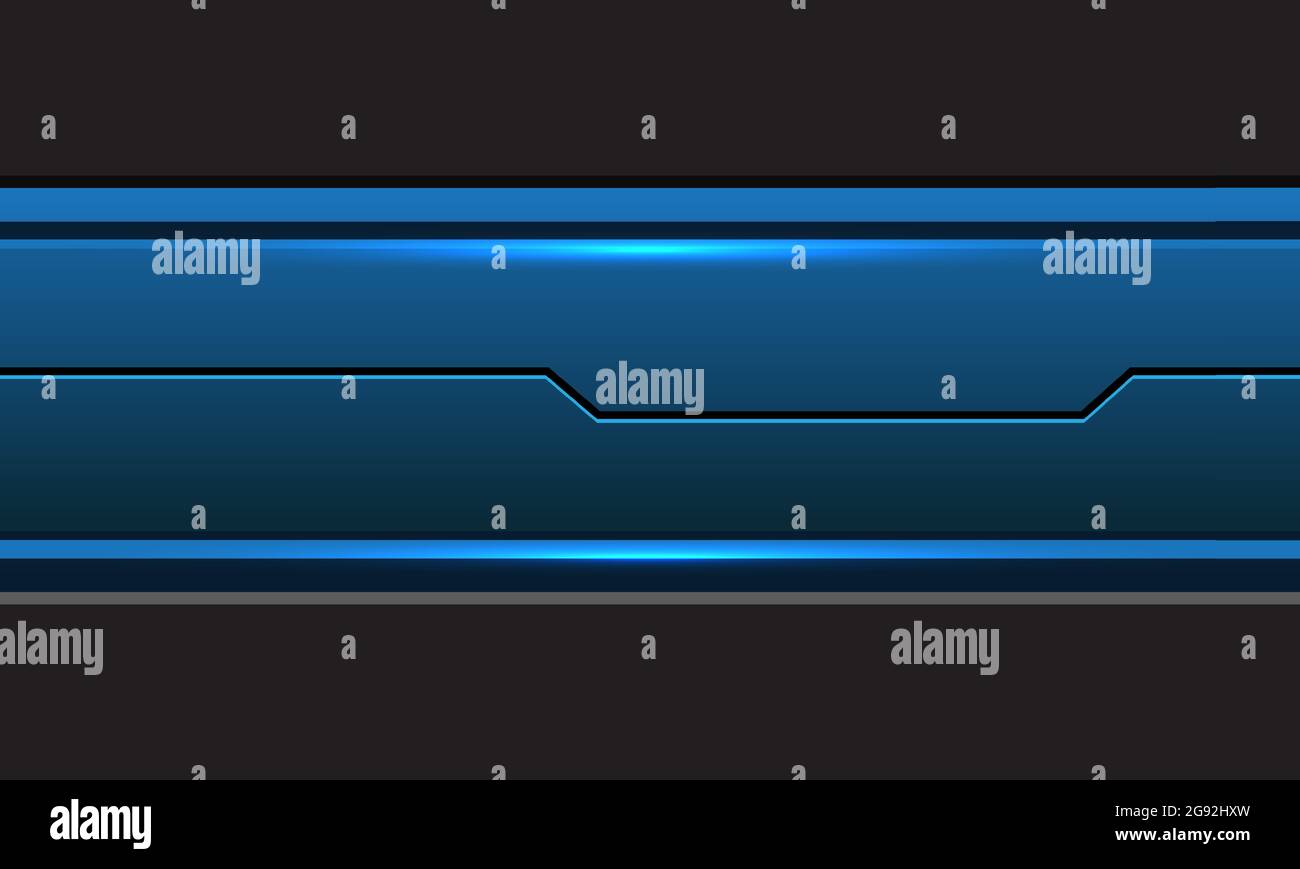 Abstrakte blaue graue metallische Schaltungslinie Cyber Design Moderne futuristische Stil Technologie Hintergrund Vektor Illustration. Stock Vektor